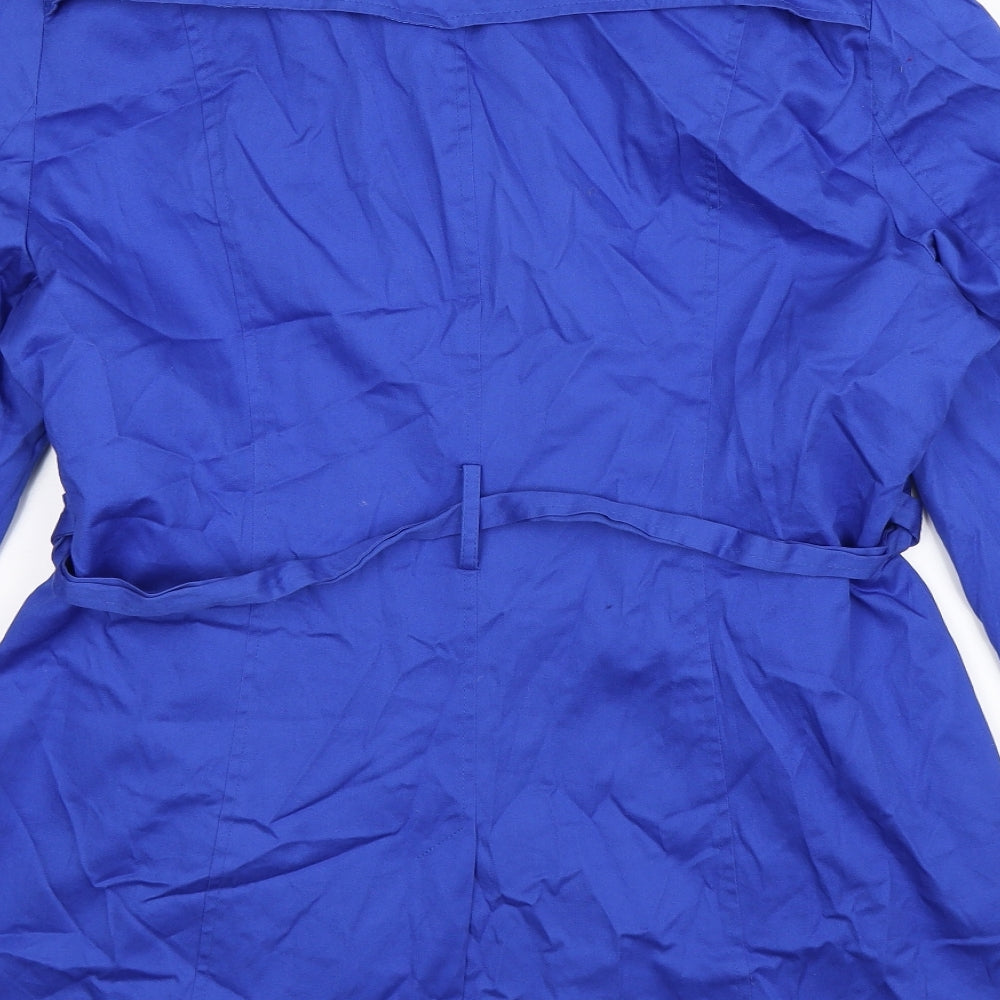 Izabel London Womens Blue   Pea Coat Coat Size 16