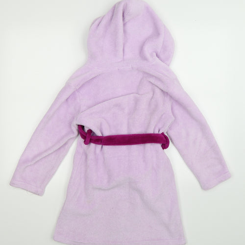 Sanrio Girls Purple Solid Fleece Kimono Robe Size 7-8 Years  - Hello Kitty