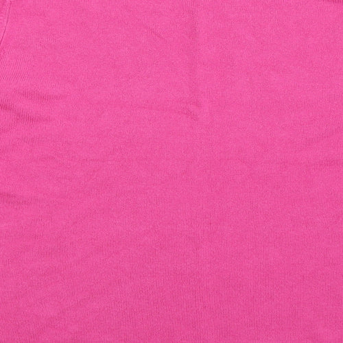 Sarah Hamilton Womens Pink  Knit Pullover Jumper Size M