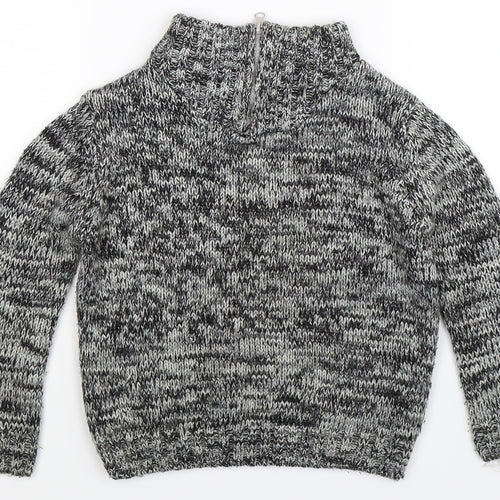 Freaky Clothing 1964 Boys Grey  Knit Pullover Jumper Size 5-6 Years