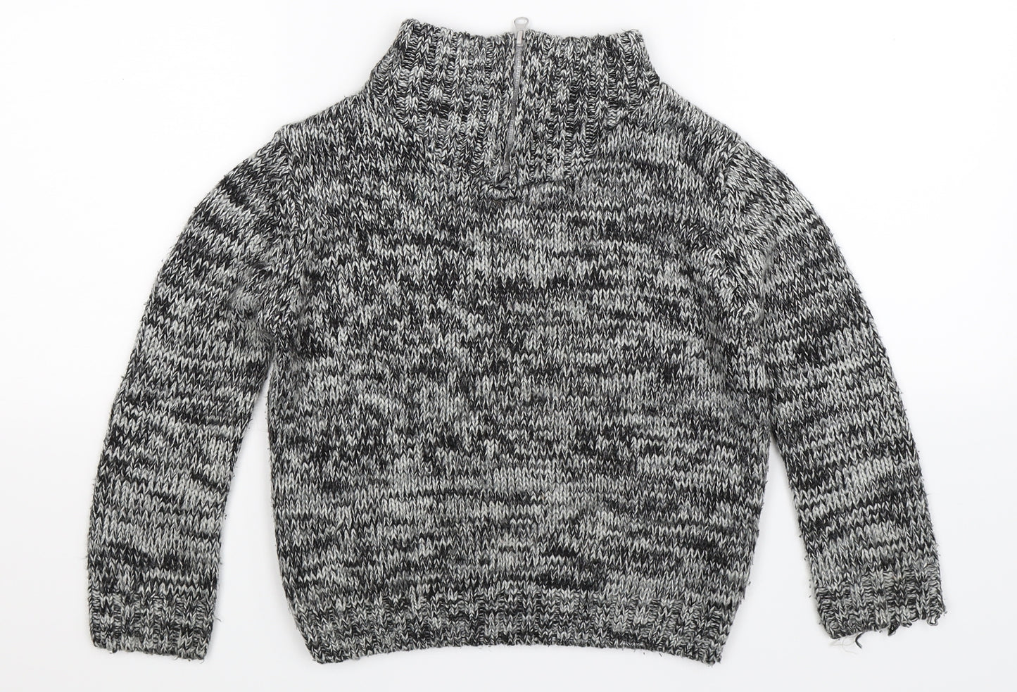 Freaky Clothing 1964 Boys Grey  Knit Pullover Jumper Size 5-6 Years