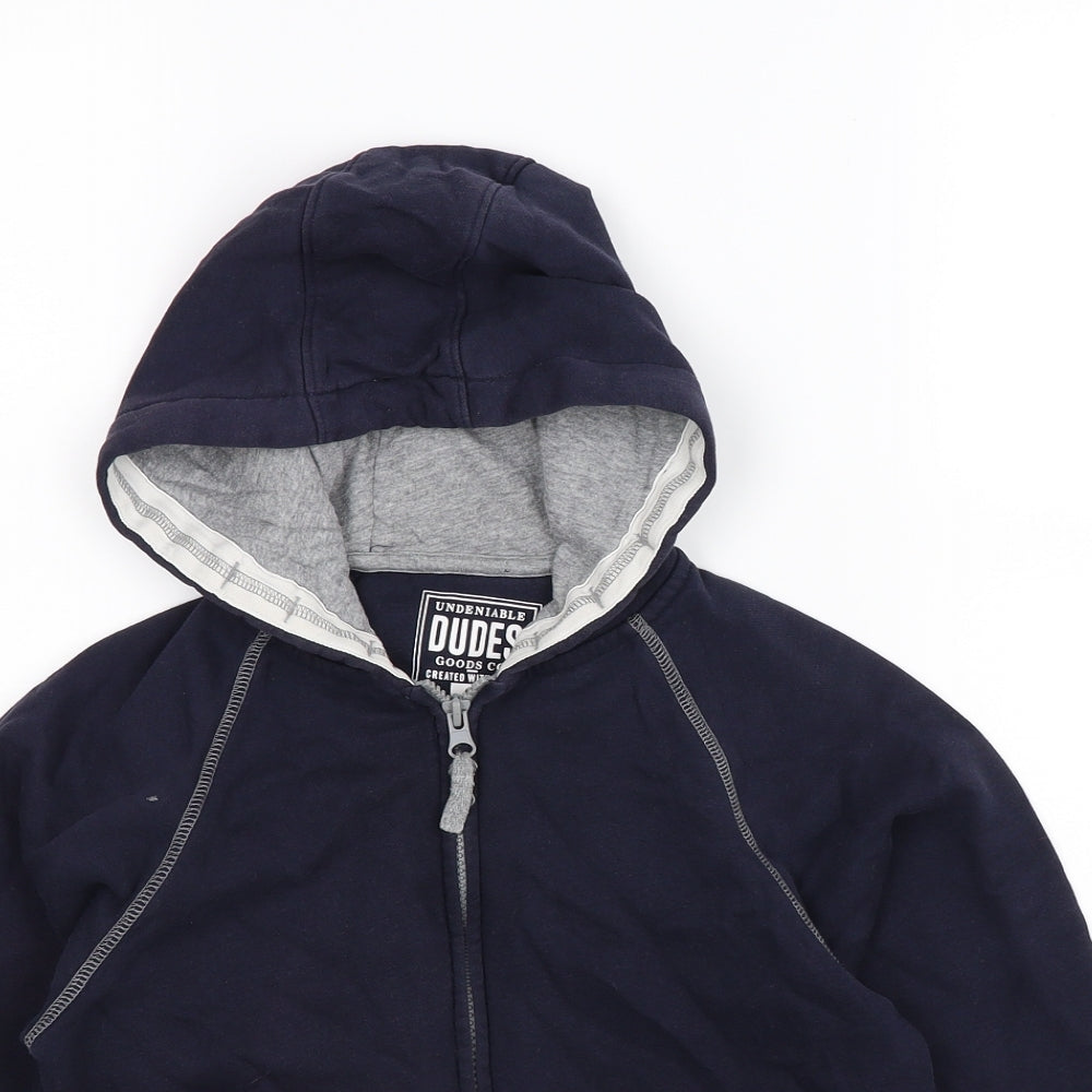 Undeniable Dudes Boys Blue   Full Zip Hoodie Size 9 Years