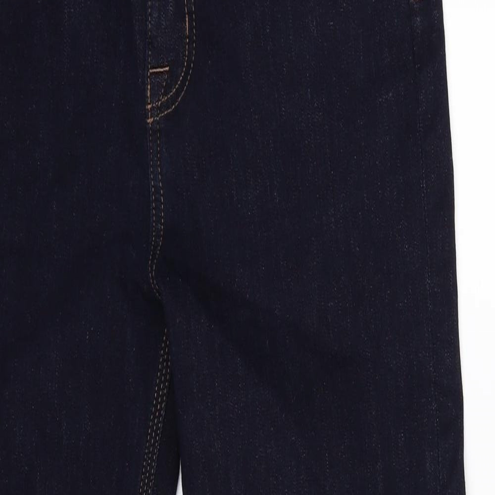 Marks and Spencer Womens Blue  Denim Straight Jeans Size 12 L28 in