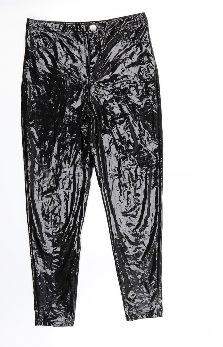 Missguided Womens Black Trousers Size 10 L27 in
