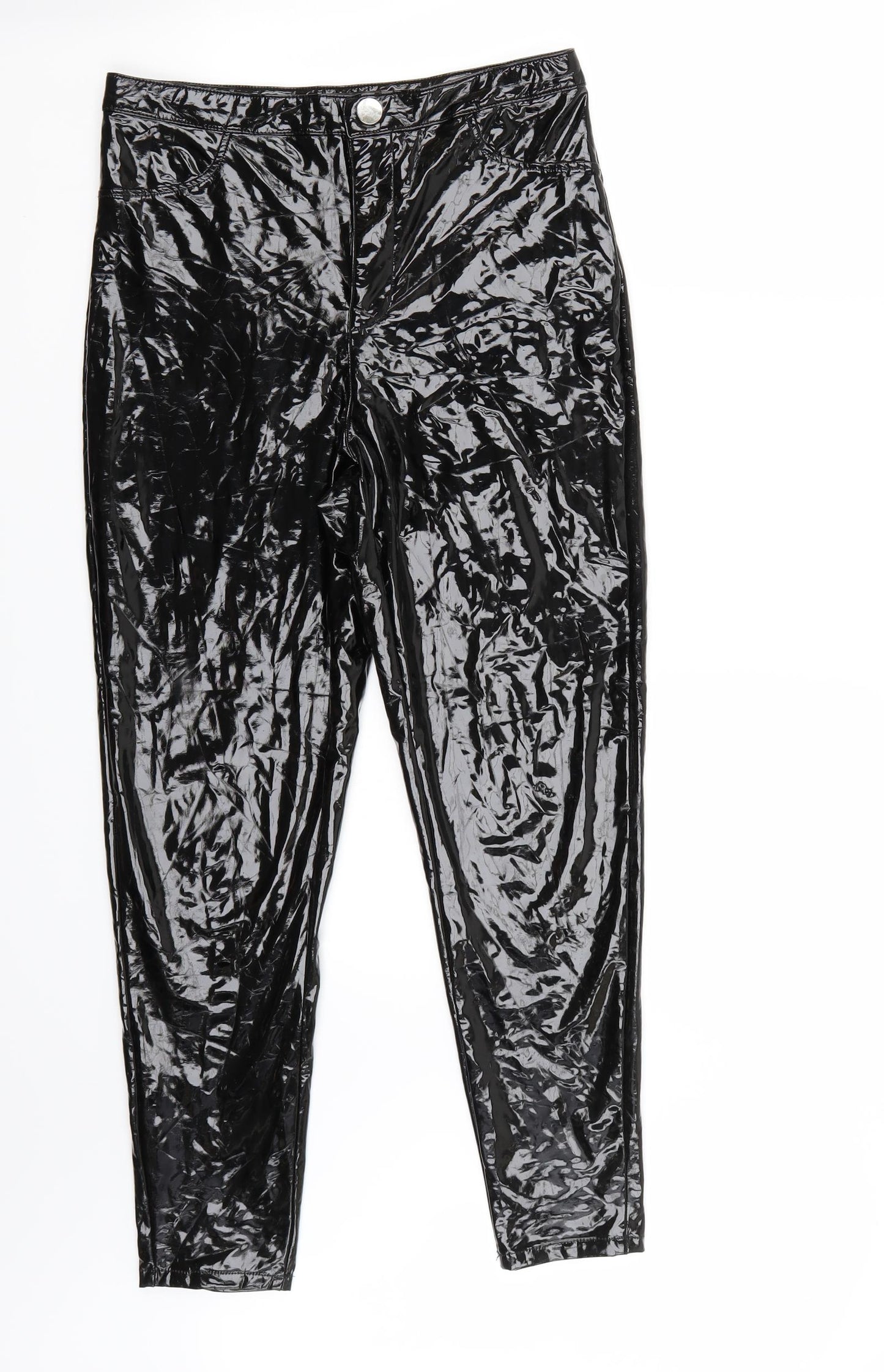 Missguided Womens Black   Trousers  Size 10 L27 in