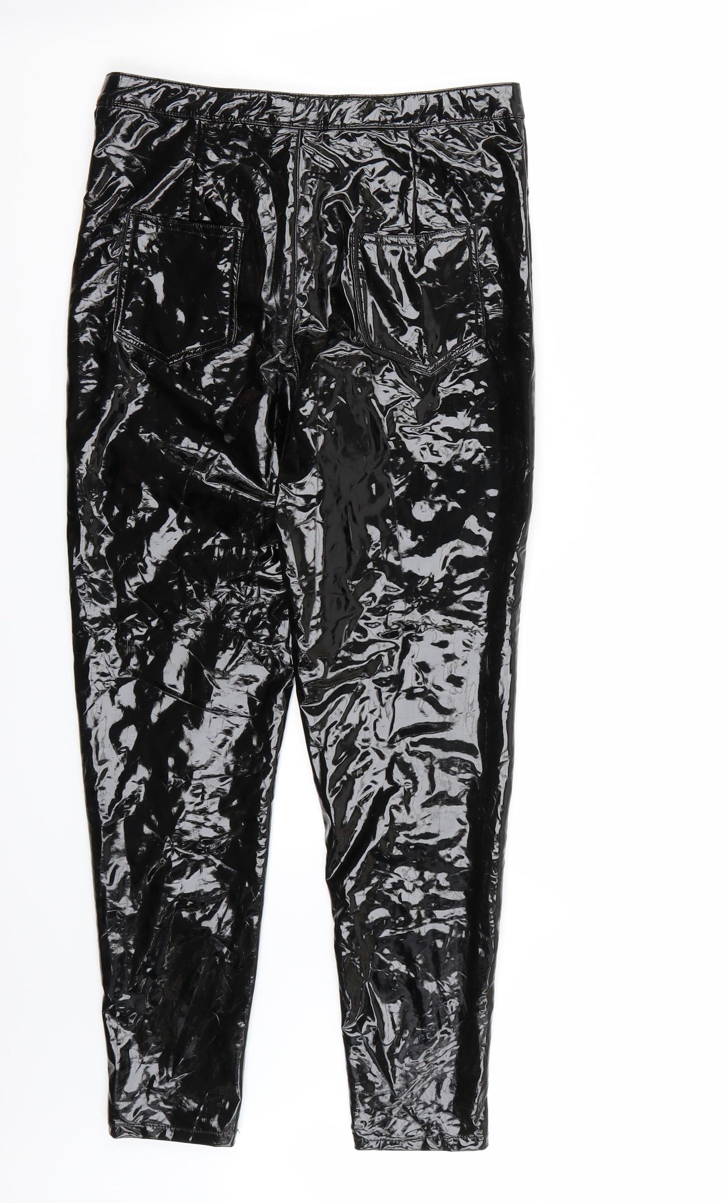 Missguided Womens Black   Trousers  Size 10 L27 in