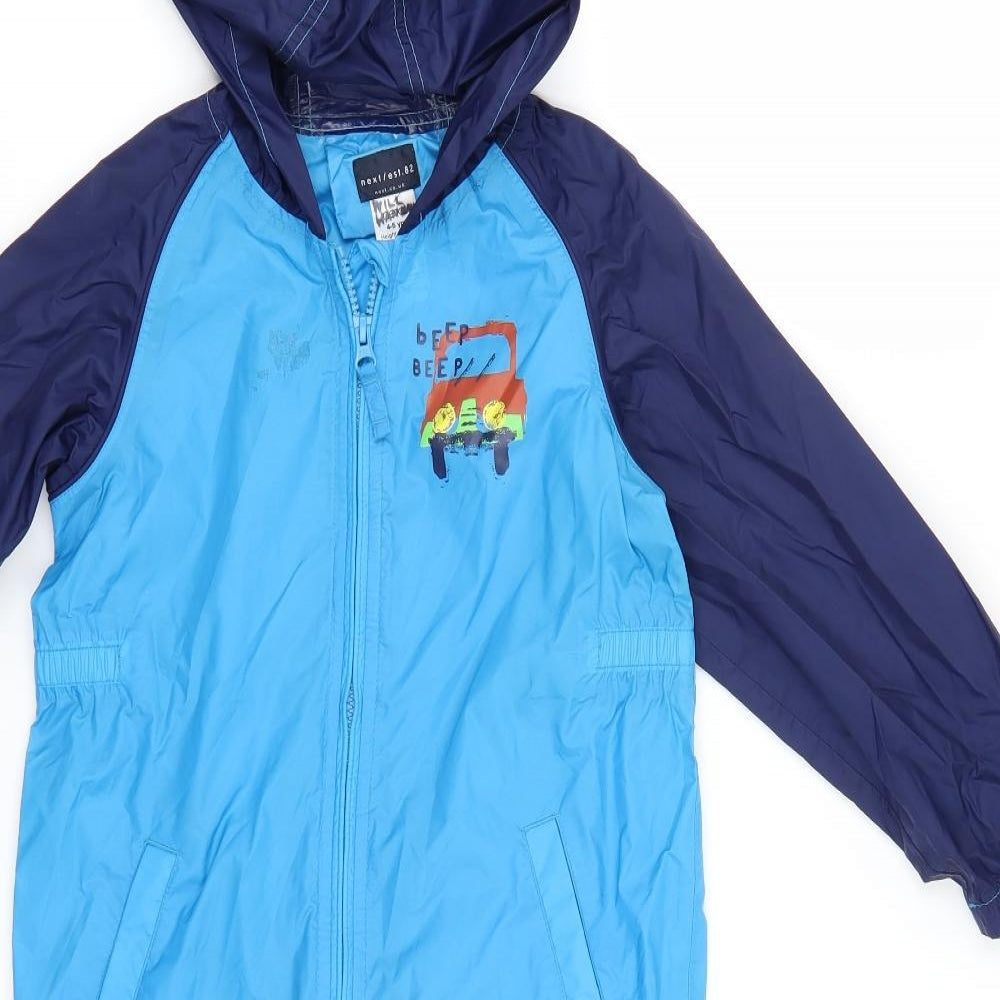 NEXT Boys Blue   Rain Coat Snowsuit Size 4-5 Years
