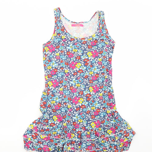 Resort Womens Blue Floral  A-Line  Size 10