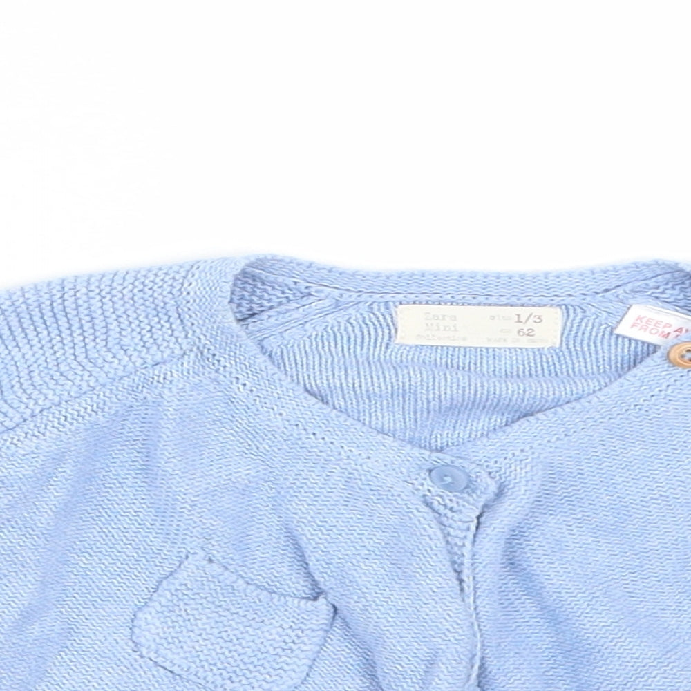 Zara  Blue   Cardigan Jumper Size 12-18 Months