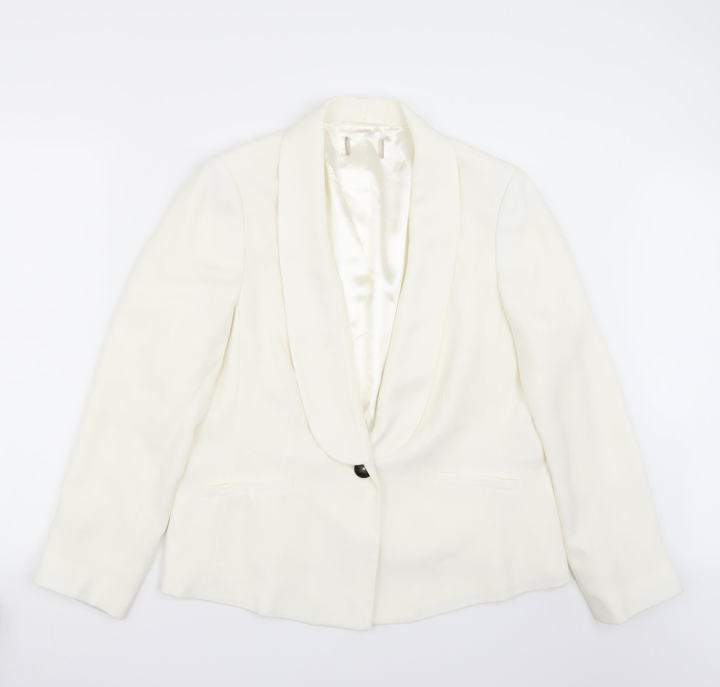 Matalan Womens White   Jacket Blazer Size 16
