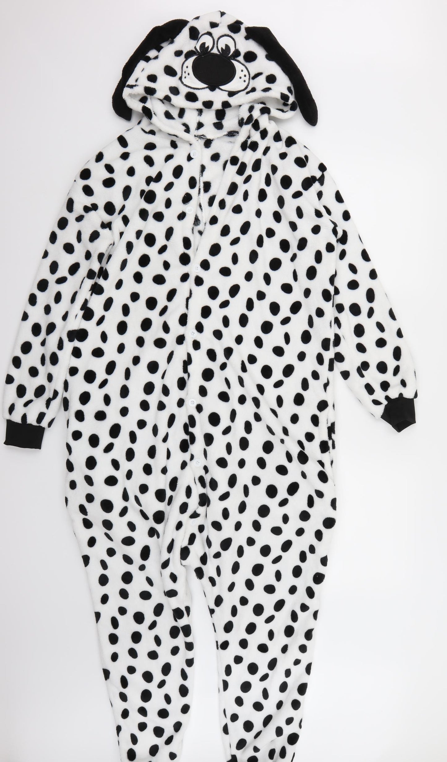 Preworn Womens White Polka Dot  Top One Piece Size L