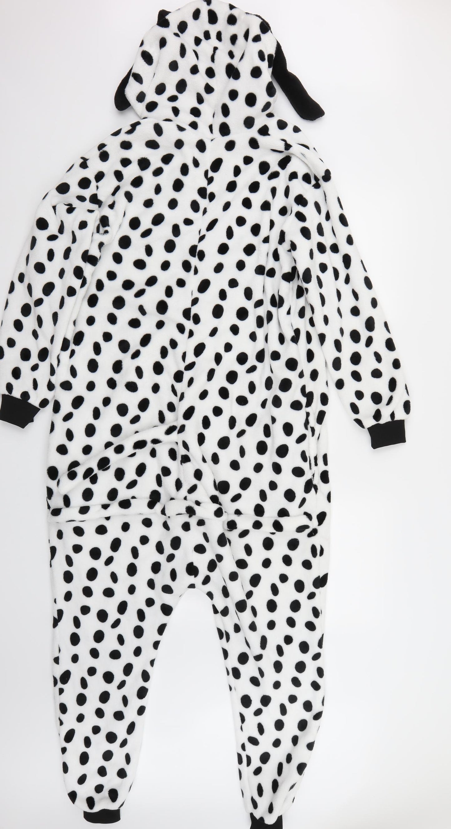 Preworn Womens White Polka Dot  Top One Piece Size L