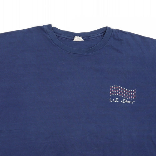 Hane tops Womens Blue   Basic T-Shirt Size XL