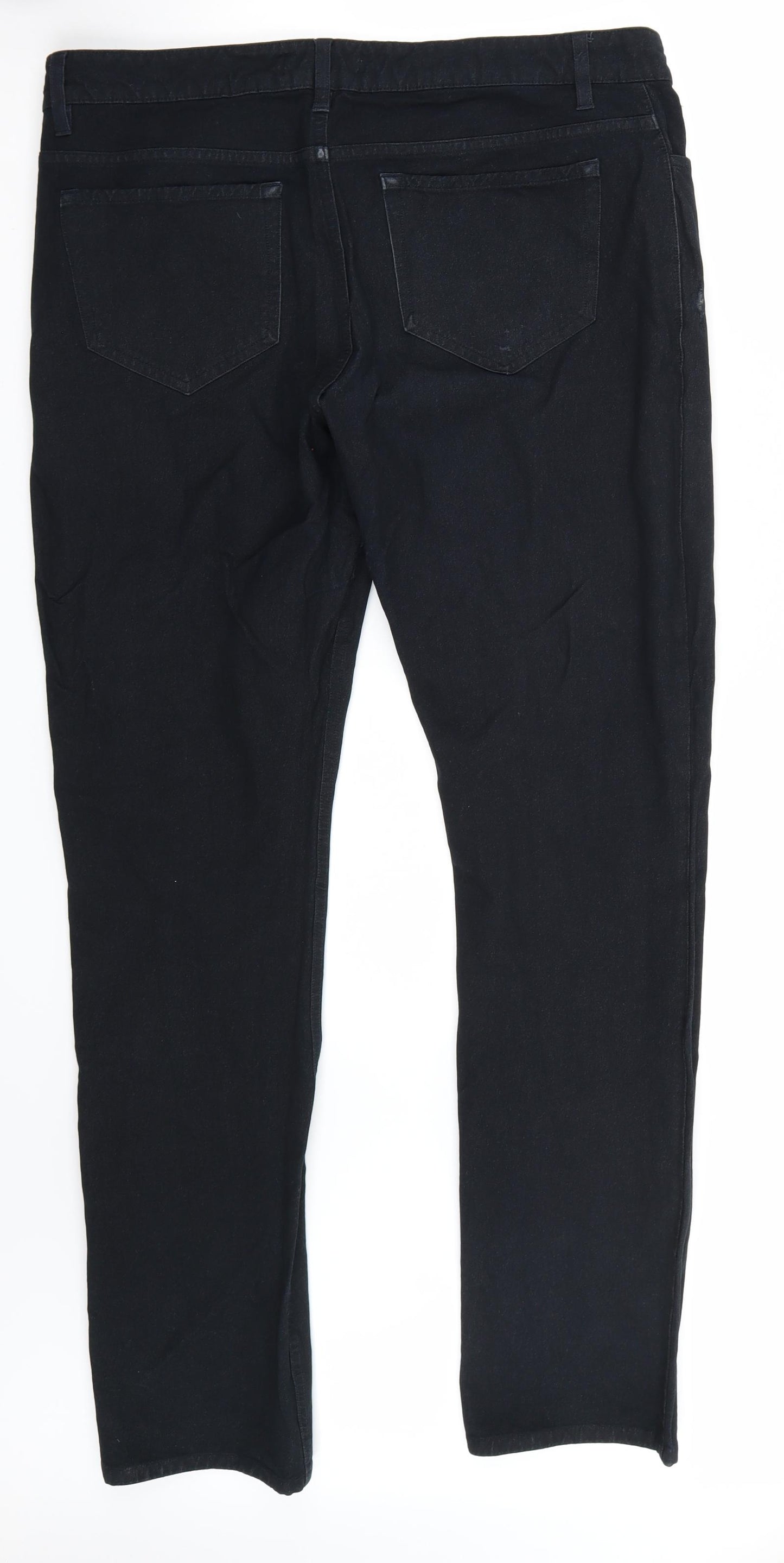 Jigsaw Womens Black   Straight Jeans Size 16 L32 in