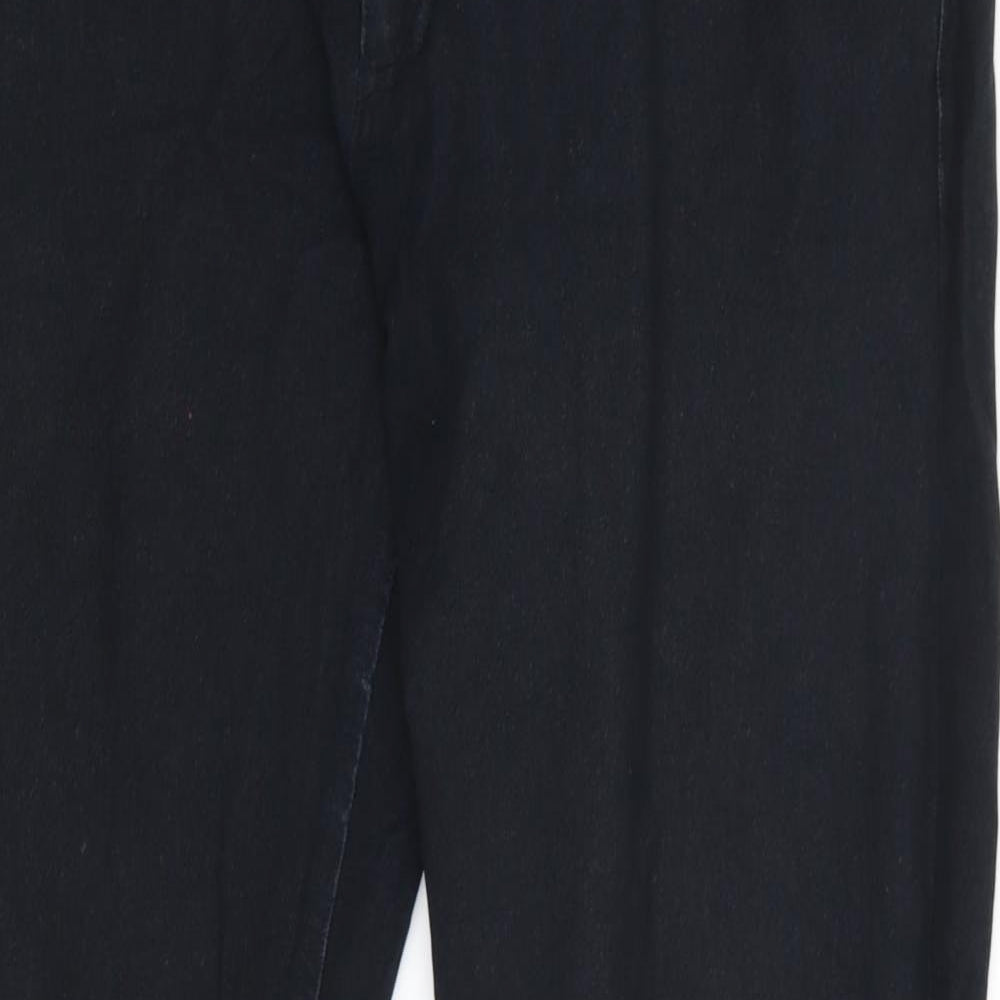 Jigsaw Womens Black   Straight Jeans Size 16 L32 in