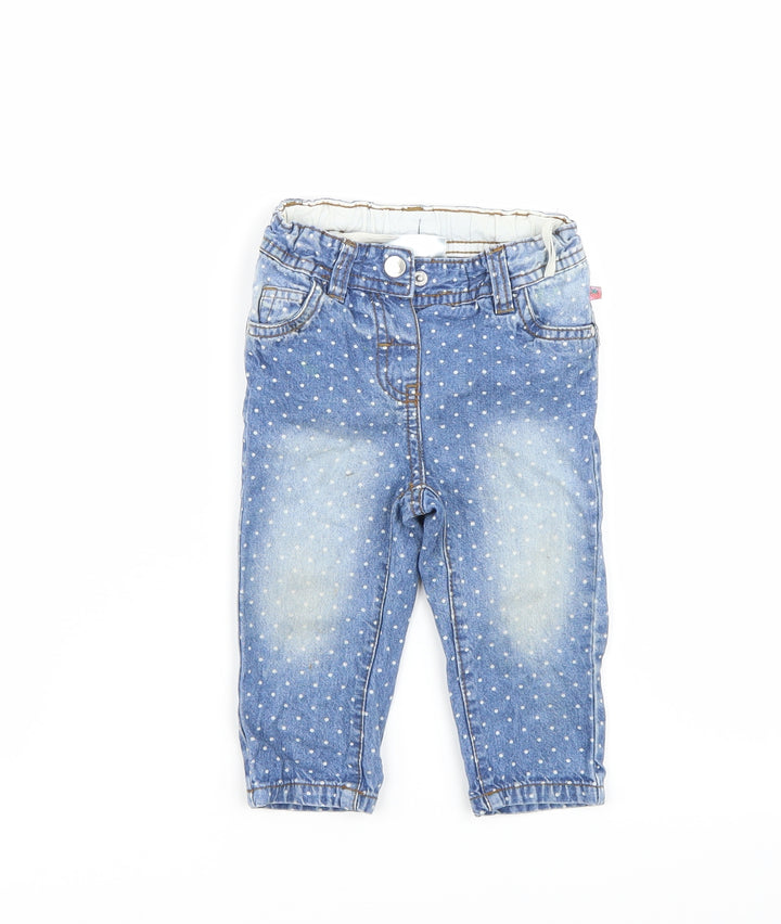 Ergee Girls Blue Capri Jeans Size 9-12 Months