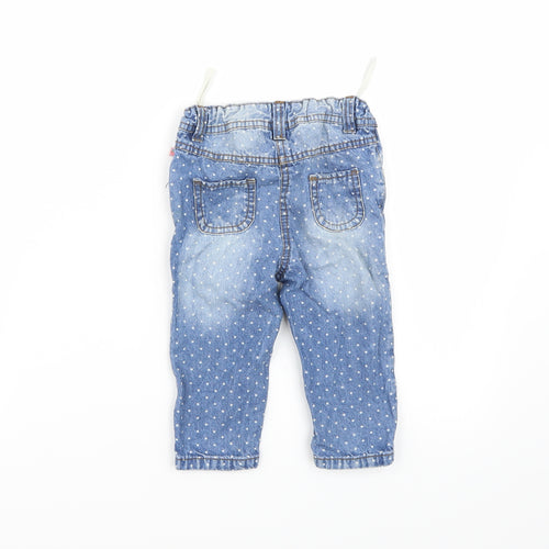 Ergee Girls Blue   Capri Jeans Size 9-12 Months