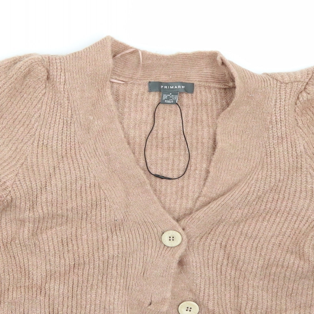 Primark Womens Pink   Cardigan Jumper Size S