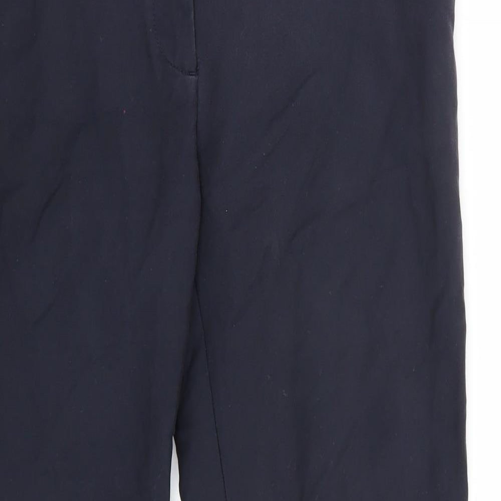 Zara Womens Blue   Cropped Trousers Size 12 L26 in