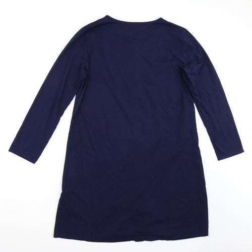Sunnyme Womens Blue  Rayon T-Shirt Dress  Size XL