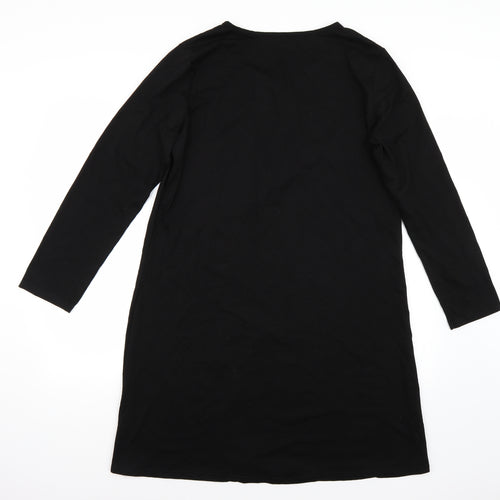Sunnyme Womens Black  Rayon A-Line  Size XL