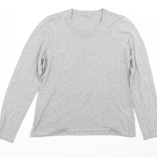 Planet Womens Silver   Pullover Jumper Size M