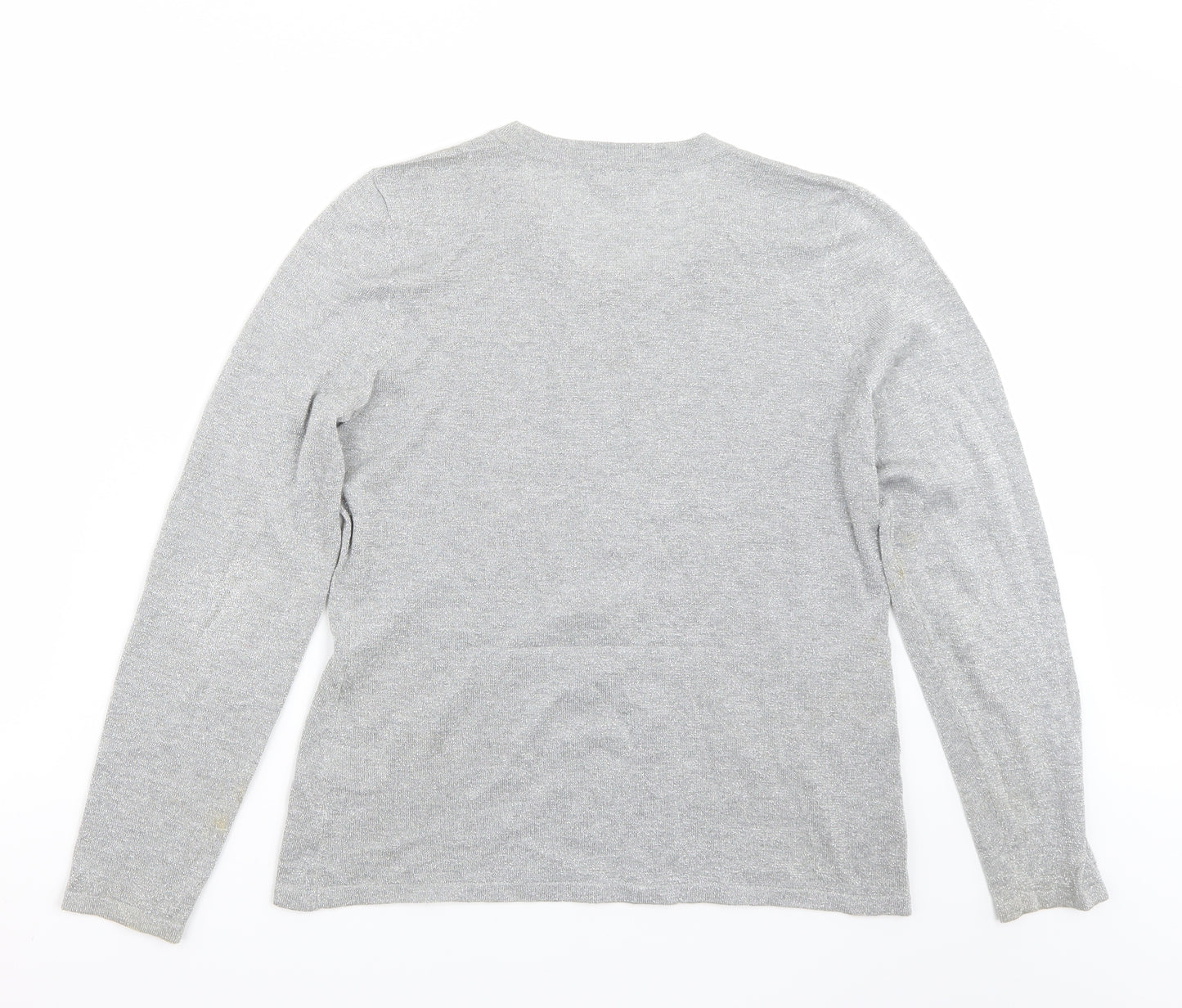 Planet Womens Silver   Pullover Jumper Size M
