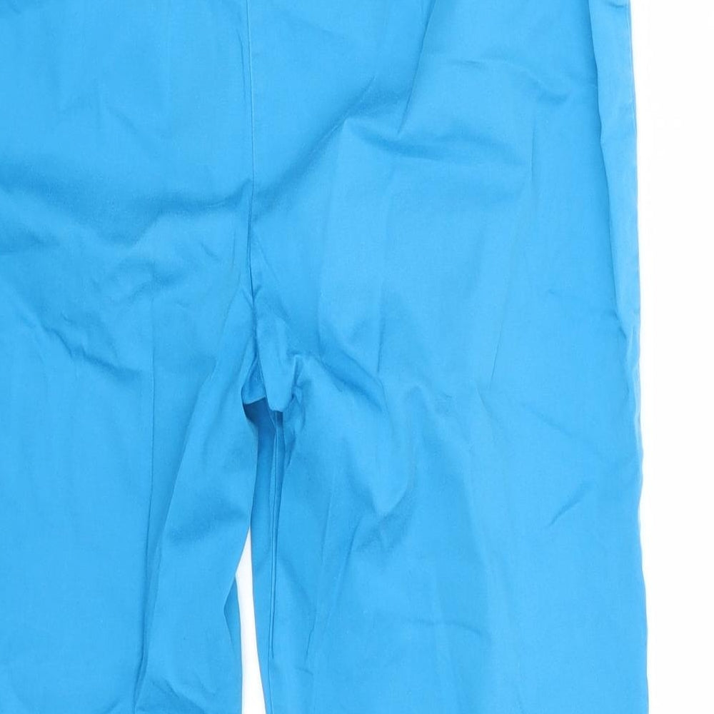 Marks and Spencer Womens Blue   Cropped Trousers Size 14