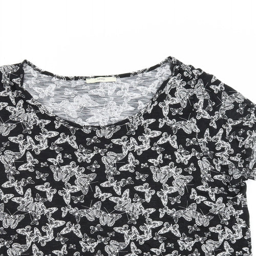 George Womens Black   Basic T-Shirt Size 22