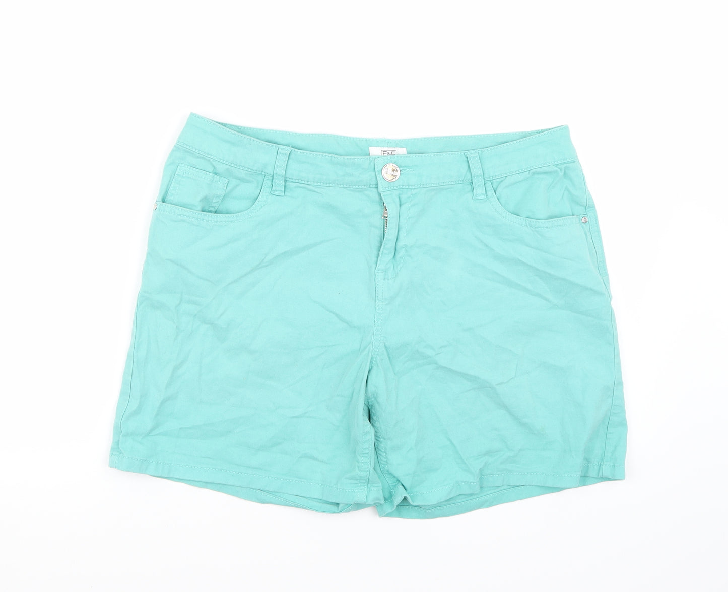 F&F Womens Green   Bermuda Shorts Size 14