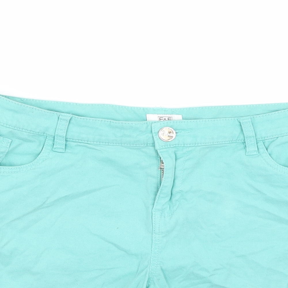 F&F Womens Green   Bermuda Shorts Size 14