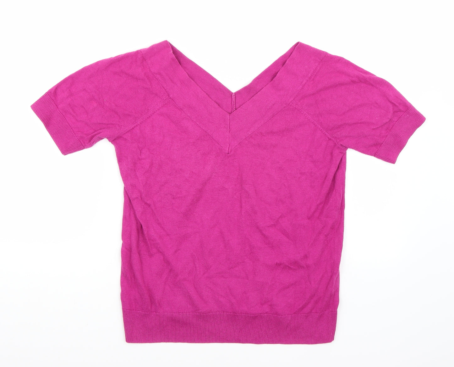 TU Womens Purple   Basic T-Shirt Size 10