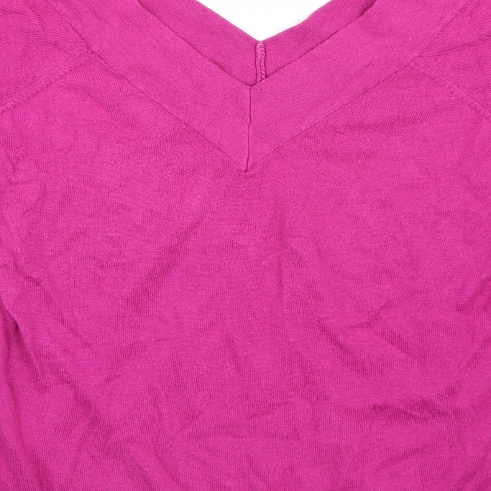 TU Womens Purple   Basic T-Shirt Size 10