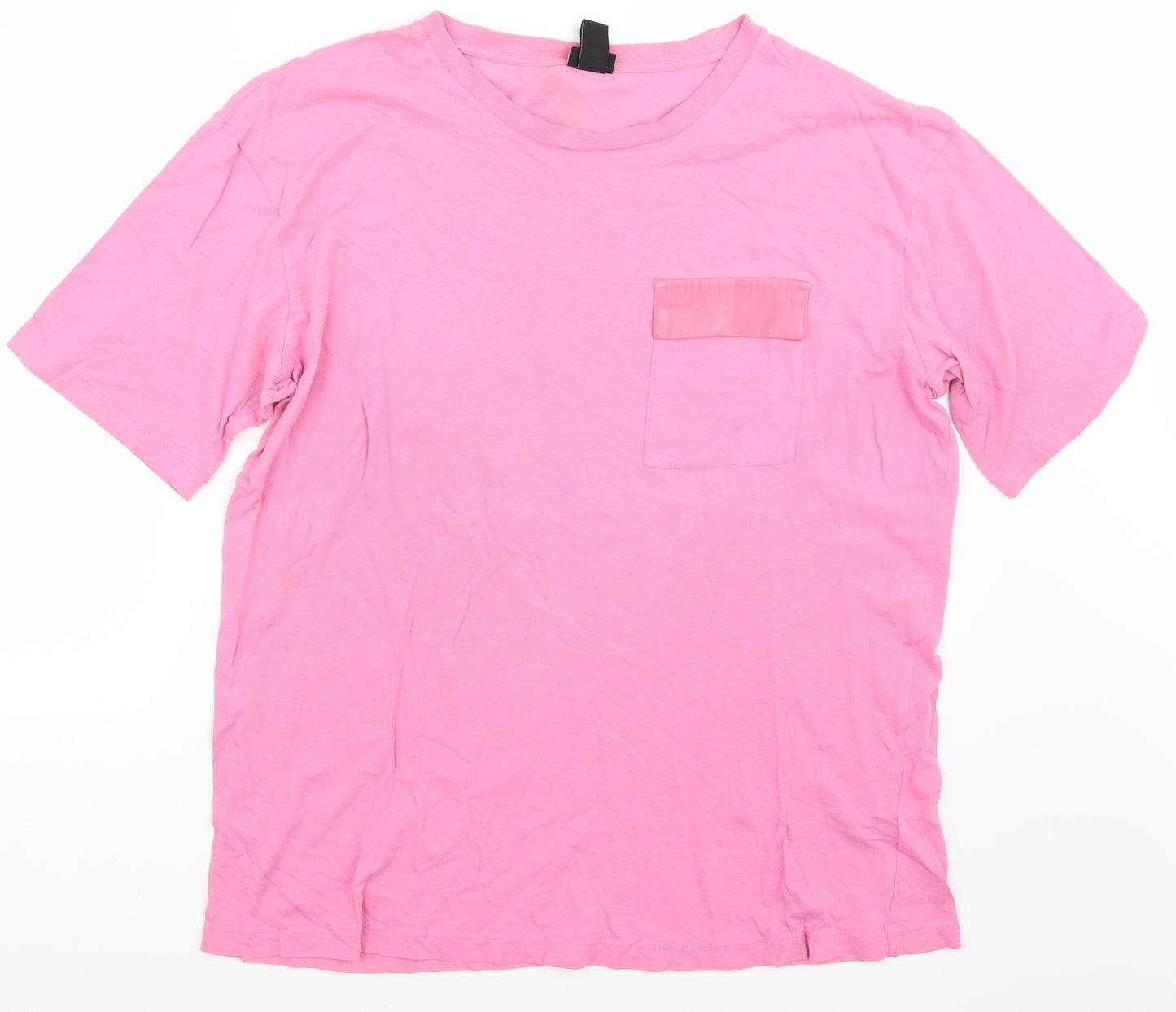 H&M Mens Pink    T-Shirt Size L