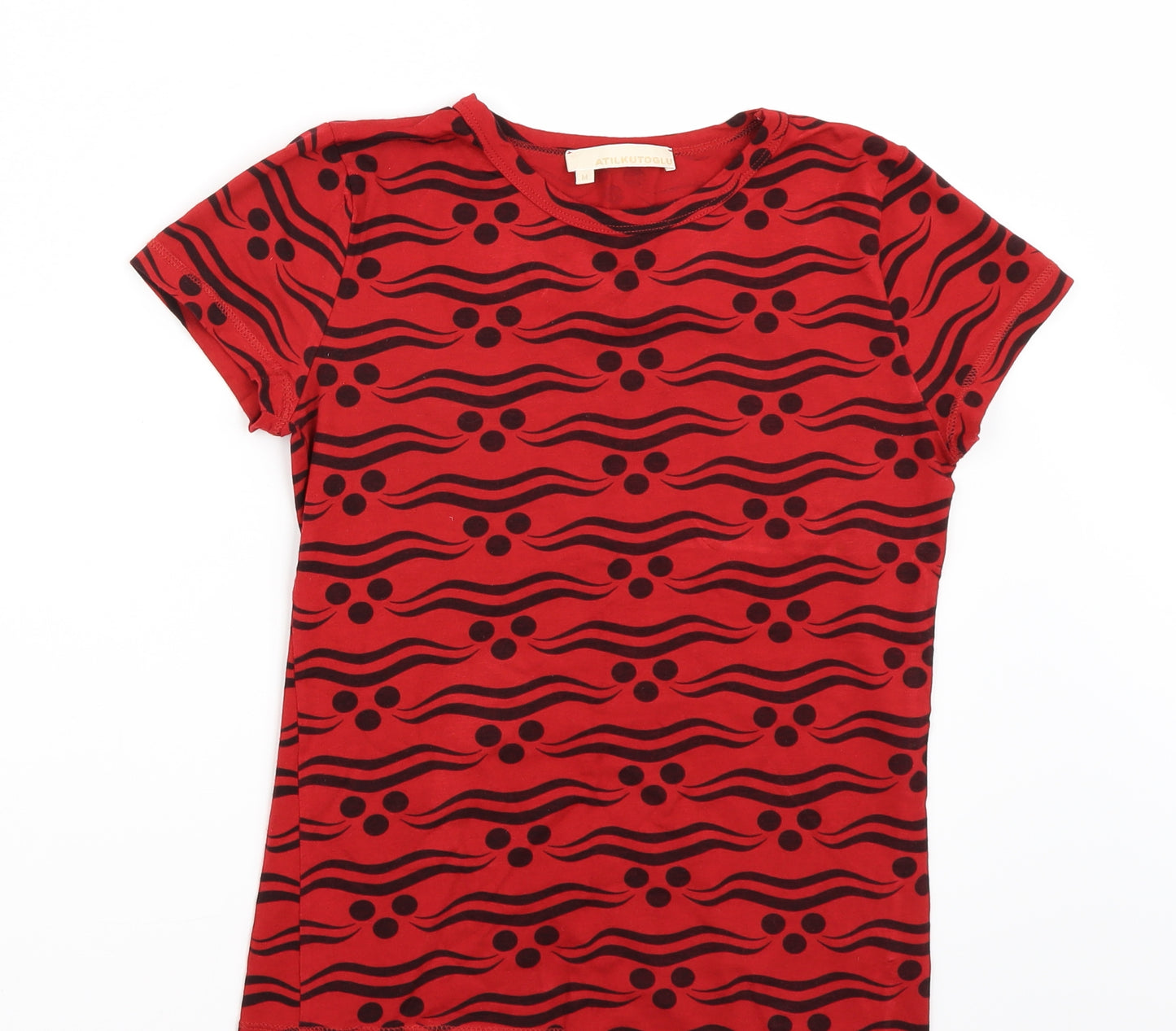 Atilkutoglu Womens Red   Basic T-Shirt Size M