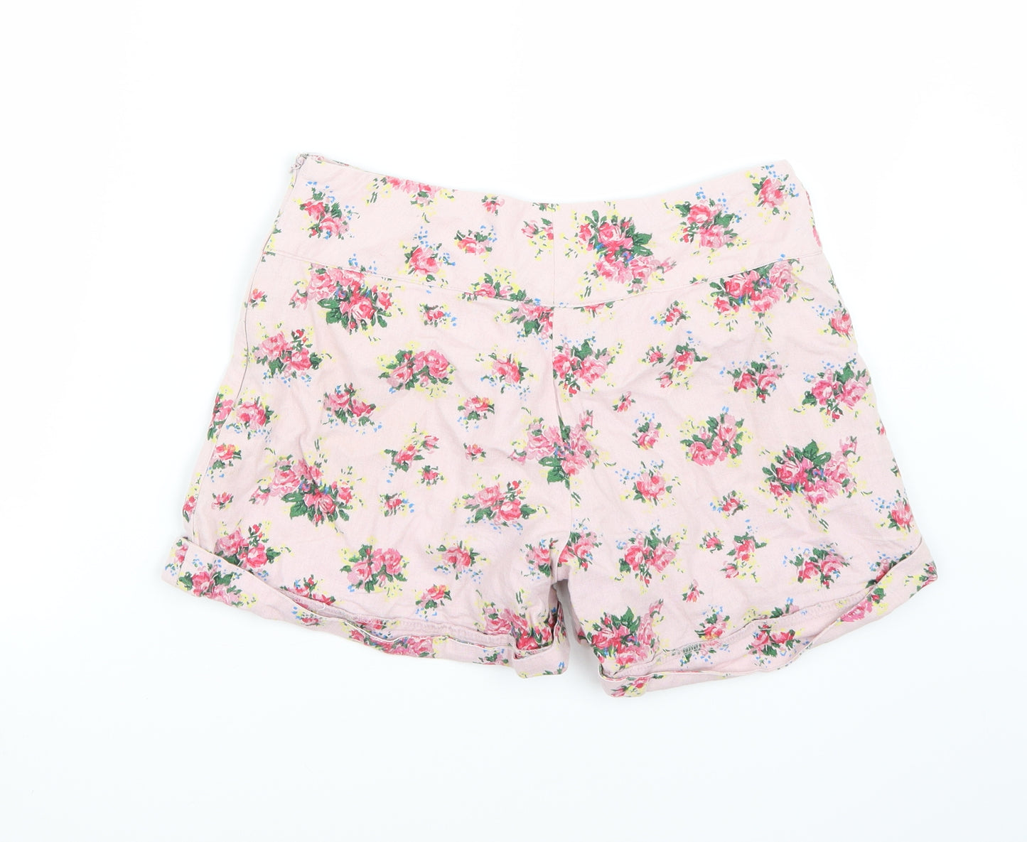 Darling Womens Pink Floral  Bermuda Shorts Size S