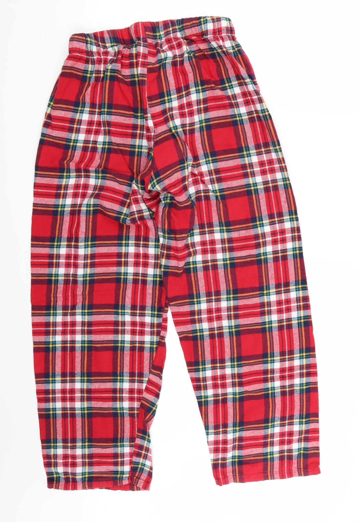 love to lounge Womens Red Check  Sweatpants Trousers Size M L27 in