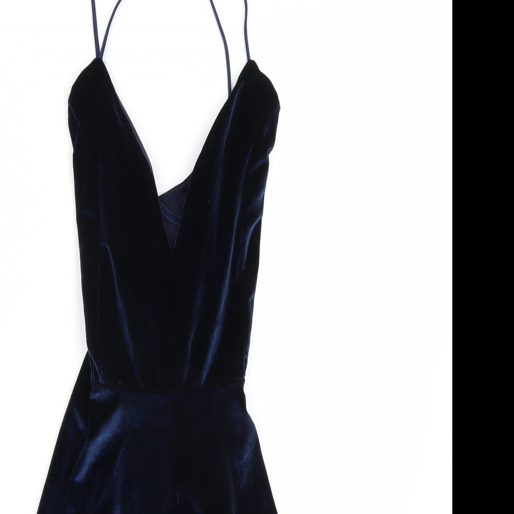 Boohoo Womens Blue   A-Line  Size M