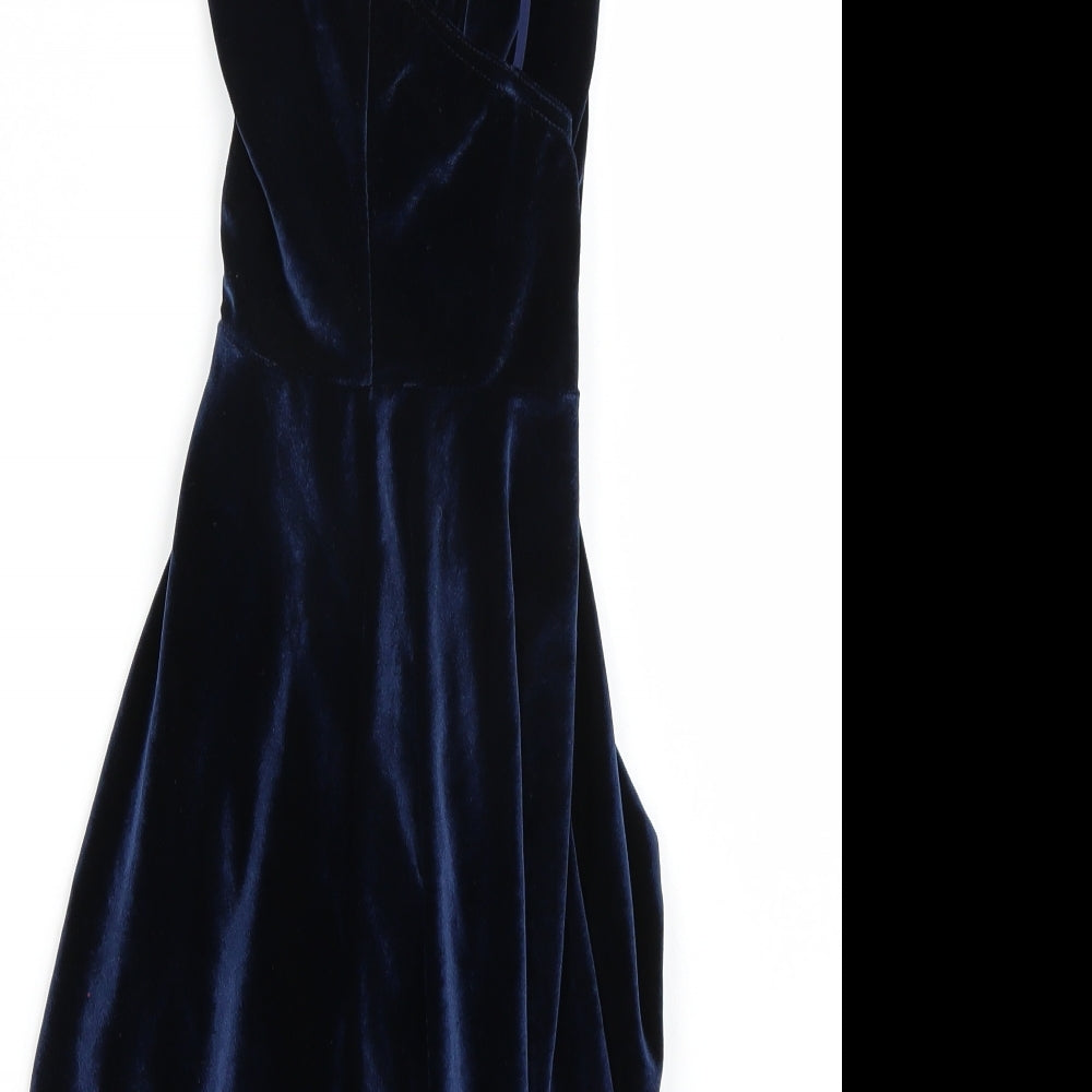 Boohoo Womens Blue   A-Line  Size M