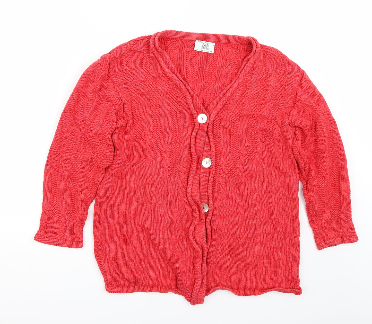 Alba Moda Womens Red   Cardigan Jumper Size 10