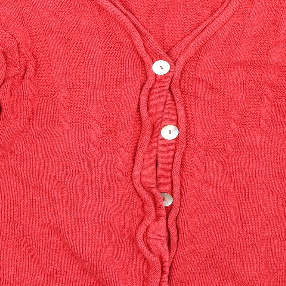 Alba Moda Womens Red   Cardigan Jumper Size 10