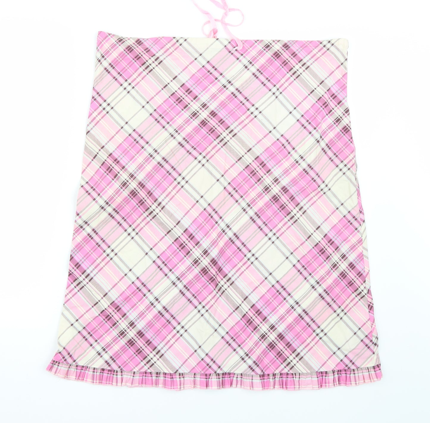 Onyx Womens Pink Check  A-Line Set Size L