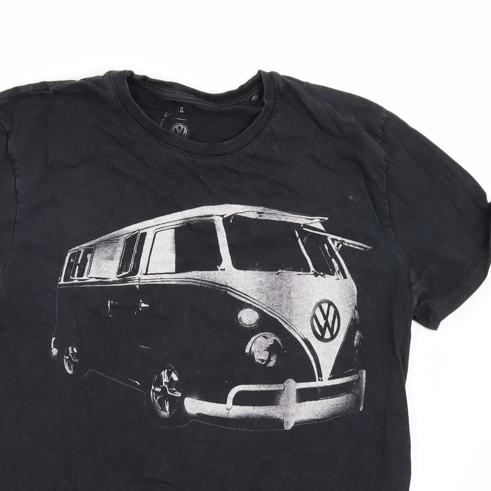 TU Mens Black    T-Shirt Size M