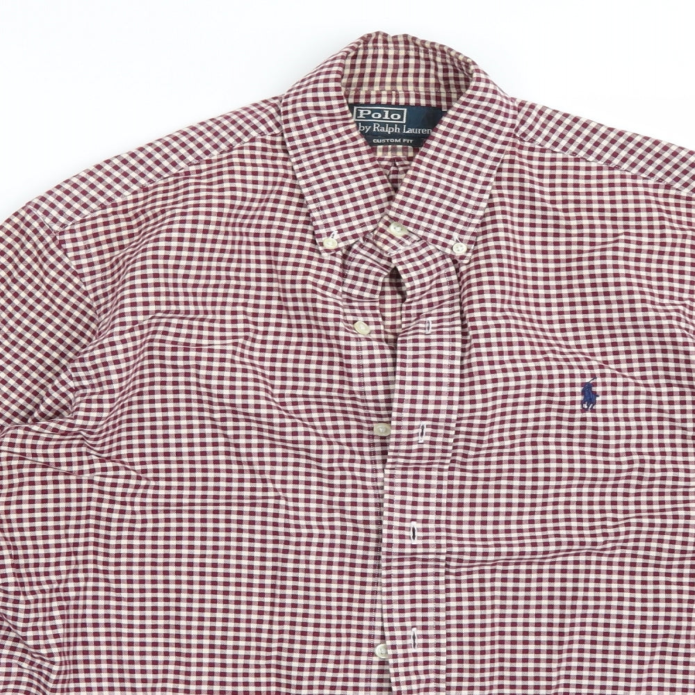 Polo Ralph Lauren Mens Purple    Button-Up Size M