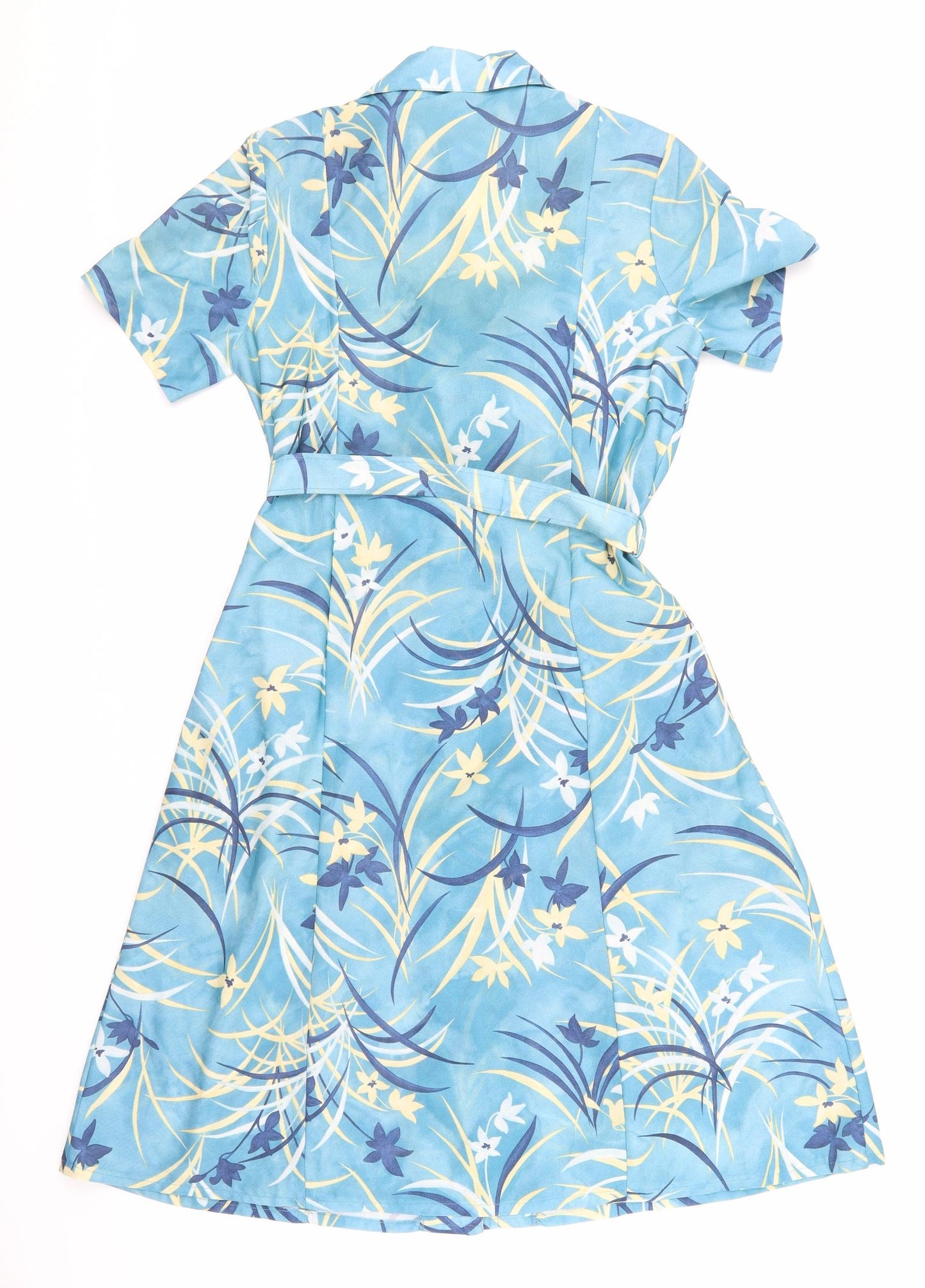 Debenhams Womens Blue Floral  Shirt Dress  Size 10