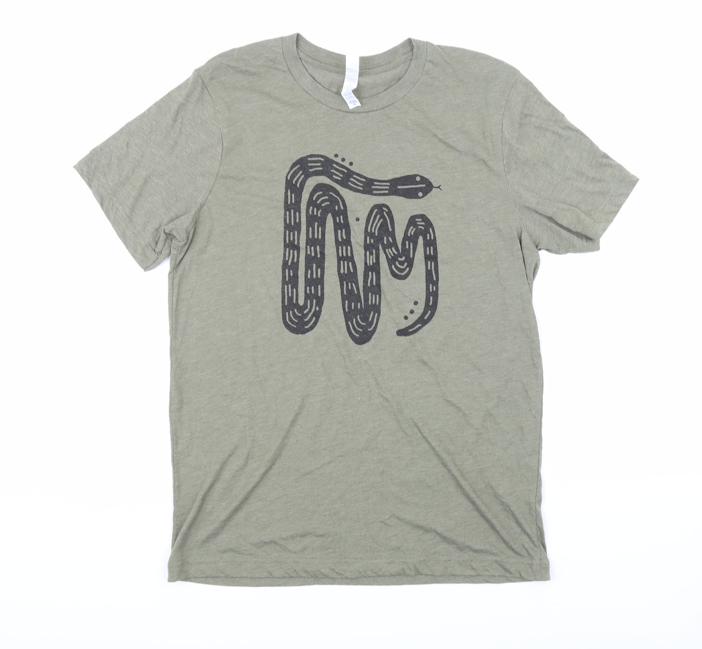 Canvas Womens Green   Basic T-Shirt Size M