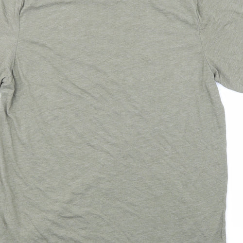Canvas Womens Green   Basic T-Shirt Size M