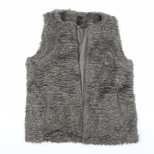 New Look Womens Grey   Gilet Coat Size 18