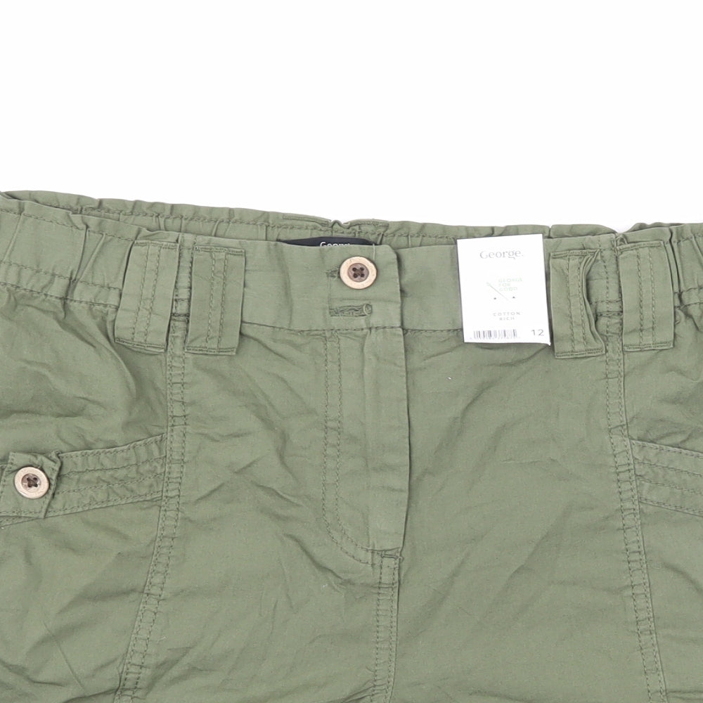 George Womens Green   Chino Shorts Size 12
