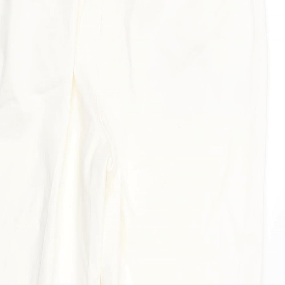 Marks and Spencer Womens White   Trousers  Size 14 L23 in